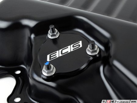 ES#3140168 - 018324ECS01A - Billet Aluminum Oil Level Sensor Blockoff Plate - The perfect compliment for oil pans that do not require an oil level sensor but have provisions of - ECS - Audi Volkswagen