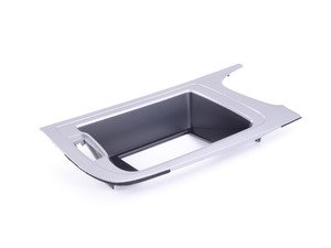 ES#452857 - 8K1857186GR66 - Center Dashboard Trim - Flex Metallic - This trim piece surrounds the center display unit - Genuine Volkswagen Audi - Audi