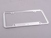ES#2108 - ZAW355016 - Audi License Plate Frame - Chrome - Chrome plate frame featuring the Audi script - Audi Collection - Audi