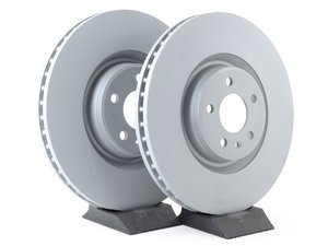 ES#3147653 - 4g0615301kKT2 - Front Brake Rotors - Pair (356x34mm) - Bring your brakes back to life - Zimmermann - Audi