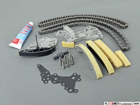 ES#4265786 - 07k109217fKT - Ultimate Timing Chain Kit - Includes new chains, guides, tensioners, sealant, and pins - Assembled By ECS - Volkswagen
