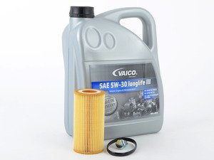 ES#3142183 - CRTDIECOKT -  Economy Oil Service Kit - Only the essentials to perform an oil service. Includes German Made Vaico oil that meets VW 504.00 & 507.00 standards - Assembled By ECS - Volkswagen