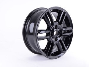 ES#3148903 - 36116856969sd - R119 Alloy 6 Star Twin Spoke Wheel 16" (4x100) Black - Priced Each *Scratch And Dent* - (NO LONGER AVAILABLE) - 16 X 6.5 ET:48 - Genuine MINI - 