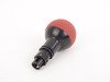 ES#3141688 - GS2DGSM - BFI Heavy Weight Shift Knob SCHWARZ - Magma Red Air Leather - Just because your car doesn't have a third pedal, doesn't mean you should be stuck with some goofy shifter. - Black Forest Industries - Audi Volkswagen