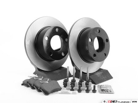 ES#1899341 - 8e0698019 - Rear Brake Service Kit - Includes Zimmerman Rotors & ECS DD23 "Daily Driver" ceramic pads. - Assembled By ECS - Volkswagen