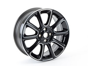 ES#2578726 - 36116850504 - R132 MINI Sandblast Turned Wheel 17" (4x100) Black (Bayswater edition) - Priced Each - 17 x 7J ET:48 - Genuine MINI - MINI