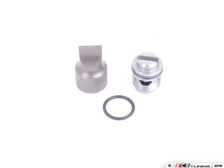 ES#3149232 - 11111318185ECSKT - Ultimate Constant Pressure Valve Replacement Kit - That might not be a rear main seal or valve cover gasket leak you're experiencing. Includes new CPV with heavy duty o-ring (replace it once, and only once!) and essential stubby "drag link" socket - Assembled By ECS - BMW