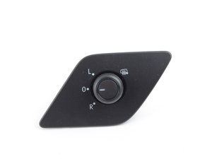 ES#2773620 - 5C7959565JREH - Black Mirror Switch - Factory replacement switch - Genuine Volkswagen Audi - Volkswagen