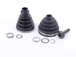 ES#2765398 - 8E0498203DKT2 - Front CV Joint Refresh Kit - Priced Each - Includes both inner & outer boots with hardware - Services one axle - Assembled By ECS - Audi