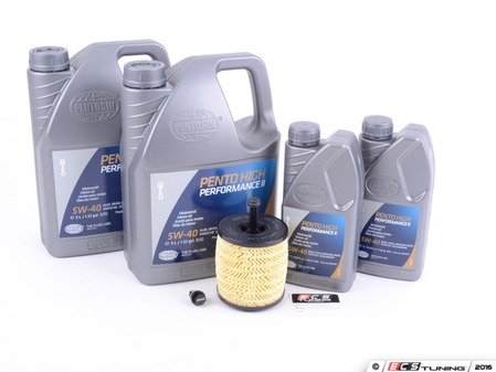 ES#2972851 - 07Z115562-4KKT - Oil Service Kit - With ECS Magnetic Drain Plug - Includes Genuine oil filter and Pentosin 5w-40 oil - Assembled By ECS - Volkswagen