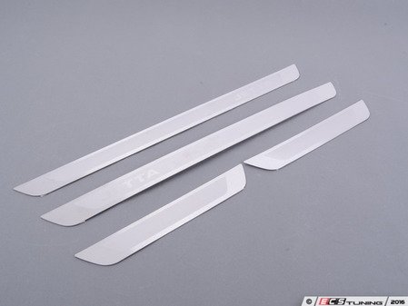 ES#2968684 - 5C6071303B - Door Sill Kit With "Jetta" Inscription - Stainless Steel - (NO LONGER AVAILABLE) - Kit includes door sills for the front and rear of the vehicle - Genuine Volkswagen Audi - 