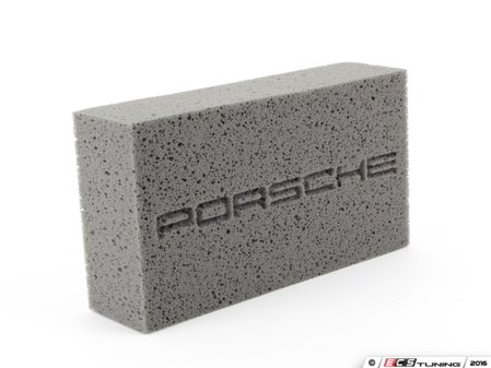 ES#2953836 - 00004400096 - Porsche Logo Sponge - Premium car wash sponge with inset Porsche script logo - Genuine Porsche - Porsche