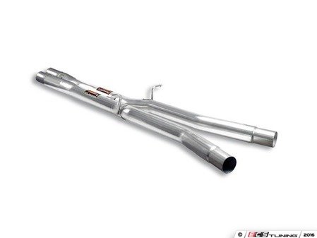 ES#3154103 - 764303KT1 - Catback Exhaust System - Non-Resonated  - Stainless steel resonated system with mufflers - Supersprint - Audi