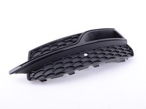 ES#2726199 - 8V3807681K9B9 - Lower Bumper Grille - Satin Black - Left - Keep your exterior looking clean - Genuine Volkswagen Audi - Audi