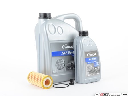 ES#3141731 - gen3ecoktKT - Economy Oil Service Kit (5w-40) - Only the essentials to perform an oil service. Includes German Made 5W-40 Vaico oil that meets VW 502.00 & 505.00 standards - Assembled By ECS - Audi Volkswagen