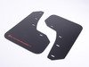 ES#3129662 - MF37URBLKRD - Mud Flap Kit - Black With Red Logo  - Durable, polyurethane mud flaps - Rally Armor - Volkswagen