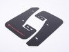 ES#3129662 - MF37URBLKRD - Mud Flap Kit - Black With Red Logo  - Durable, polyurethane mud flaps - Rally Armor - Volkswagen
