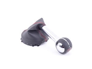 ES#2996325 - 25118618524 - JCW Factory Gear Shift Knob 6 Speed - Leather / Red Stitched - Includes Red stitched knob and leather - Genuine MINI - MINI