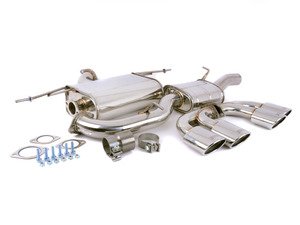 ES#3142891 - HS14GFRG3S - 3" Cat-Back Exhaust System - Resonated - Featuring quad oval, stainless steel tips - Invidia - Volkswagen