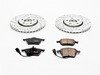 ES#3157890 - K898 - Power Stop Z23 Evolution Sport Front Brake Kit (288mm) - A performance front axle upgrade featuring drilled & slotted rotors and low-dust carbon-fiber ceramic pads. - Power Stop - Volkswagen