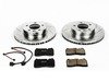 ES#3157043 - K4656 - Power Stop Z23 Evolution Sport Front Brake Kit (330x32) - A performance rear-wheel brake upgrade featuring drilled & slotted vented rotors and low-dust carbon-fiber ceramic pads. - Power Stop - Volkswagen