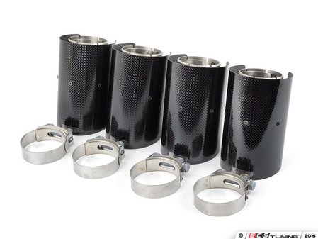 ES#3072771 - TP-CT/3 - Akrapovic Carbon Fiber Exhaust Tips - Quad Set - Akrapovic - 