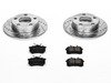 ES#3157398 - K585 - Power Stop Z23 Evolution Sport Rear Brake Kit (244mm) - A performance rear axle upgrade featuring drilled & slotted rotors and low-dust carbon-fiber ceramic pads. - Power Stop - Volkswagen