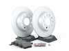 ES#2975817 - 1K0615301AAAKT2 - Rear Brake Service Kit - Featuring Meyle rotors and ECS DD23 "Daily Driver" ceramic pads. - Assembled By ECS - Audi Volkswagen