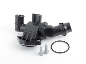 ES#2966499 - 06f121111hKT - Thermostat Replacement Kit - Includes a thermostat, housing, O-ring and bolts - Genuine Volkswagen Audi - Volkswagen