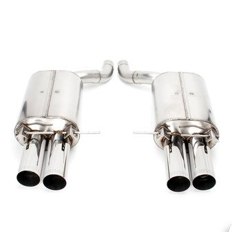 ES#3149123 - D660-0009A - Stainless Axle-Back Exhaust - Polished Tips - Civilized performance for the discerning enthusiast - +9HP/+8TQ - Dinan - BMW