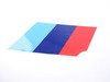 ES#2643425 - 51142337866 - BMW M Performance Tri-Color Strips - Front and Rear  - Add that M Power look to your M car! - Genuine BMW M Performance - BMW