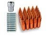 ES#3162621 - 200RGSPKWSCAALCK - Locking Spike Lugs Nuts With Stud Conversion - Orange  - (NO LONGER AVAILABLE) - Locking Stud conversion kit with 20 Black Sickspeed Lug Nuts, spikes and 20 steel wheel studs. - Sickspeed - 