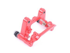 ES#2796527 - 5QM615425B - Rear Caliper Carrier - Left - Standard red caliper carrier to restore braking performance - Genuine Volkswagen Audi - Volkswagen