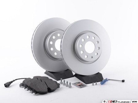 ES#2975816 - 1K0615301AAAKT1 - Front Brake Service Kit - Featuring Meyle rotors and ECS DD23 "Daily Driver" ceramic pads. - Assembled By ECS - Audi
