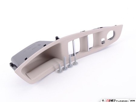 ES#2537417 - 51417225871 - F10 Oyster Front Door Handle Trim - Left - Replace your worn door trim - Genuine BMW - BMW