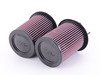 ES#3147458 - E-0668 - Performance Air Filter Set - Drop-in performance air filter - Sold in set of two - K&N - Audi