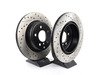 ES#3033136 - 34216775287CDS - Cross-Drilled & Slotted Brake Rotors - Rear  - This design removes performance robbing outgas and material dust caused by braking - StopTech - BMW