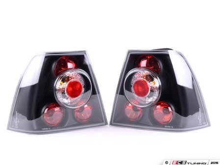 ES#3021583 - LTJET99JMTM - Sedan Tail Light Set - Black - Stylish aftermarket tail lights for your MK4 Jetta sedan with a black housing - Spec-D Tuning - Volkswagen