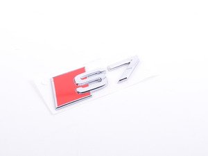 ES#2540211 - 4G88537352ZZ - "S7" Badge - Chrome - Stick on badge that can be placed on almost any flat surface - Genuine Volkswagen Audi - Audi