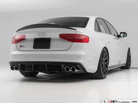 ES#3085916 - 018359ECS01A - Audi B8.5 S4 / A4 S-Line Carbon Fiber Rear Diffuser - Hand-laid carbon fiber to upgrade your exterior styling - ECS - Audi