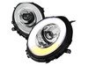 ES#3170827 - 2LHP-MINI06-V2-T - Projector Chrome V2 LED DRL Headlights - Pair 2LHP-MINI06-V2-TM - F56 Style LED DRL and Chrome housing halogen projector headlight set! - Spec-D Tuning - MINI