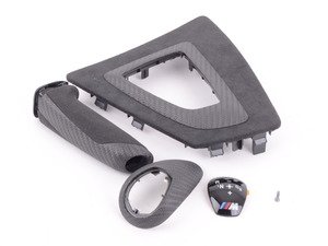 ES#3082862 - 51952411428 - M Performance Carbon & Alcantara Trim Kit - F87 M2 (w/ DCT Transmission) - (NO LONGER AVAILABLE) - Finish off the M2 carbon interior trim with this factory BMW trim kit. The kit includes a carbon fiber DCT shift knob, carbon DCT shifter base, and carbon and alcantara parking brake handle. The black plastic trim surrounding the shifter base is replac - Genuine BMW M Performance - 
