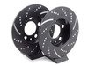 ES#522207 - GD816 - Rear GD Sport Rotors - Pair (232x9) - Upgrade to a slotted/dimpled rotor for improved braking - EBC - Volkswagen