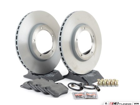 ES#2597622 - 477405083AFOEKT - Front Brake Service Kit - Featuring Sebro rotors and Mintex brake pads - Assembled By ECS - Porsche