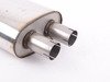 ES#2827382 - SSXAU256 - Cat-Back Exhaust System - Resonated - 2.37" stainless steel with quad 80mm polished tips - Milltek Sport - Audi