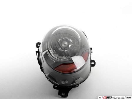 ES#2734561 - 63117401599 - Halogen Headlight With Amber Indicators - Left - Orange/ Flash orange directional indicators headlight unit - Genuine MINI - MINI