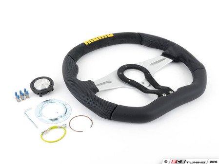 ES#3136025 - TRK35BK0B - MOMO Trek Steering Wheel - Black 350mm - Customize your driving experience with this fine leather steering wheel - MOMO - Audi BMW Volkswagen Mercedes Benz MINI Porsche