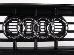 ES#517606 - 8T0853651FVMZ - S5 Grille Assembly - Satin Black/Gloss Black Trim - Includes the chrome Audi rings - Genuine Volkswagen Audi - Audi