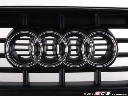 ES#517606 - 8T0853651FVMZ - S5 Grille Assembly - Satin Black/Gloss Black Trim - Includes the chrome Audi rings - Genuine Volkswagen Audi - Audi