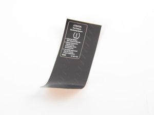 ES#1876217 - 71246790153 - LABEL  RDC RESET - Genuine BMW - BMW
